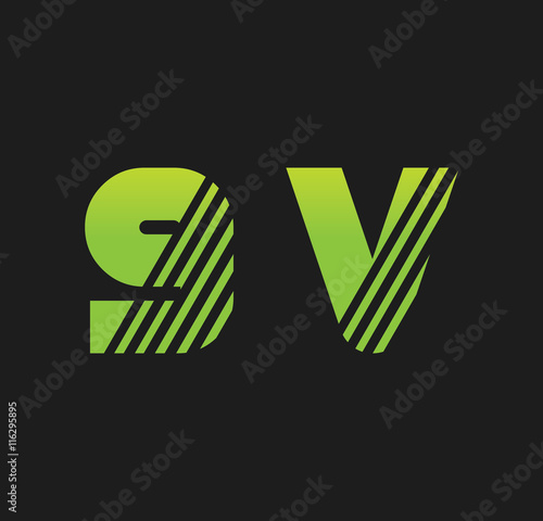9v initial green with strip