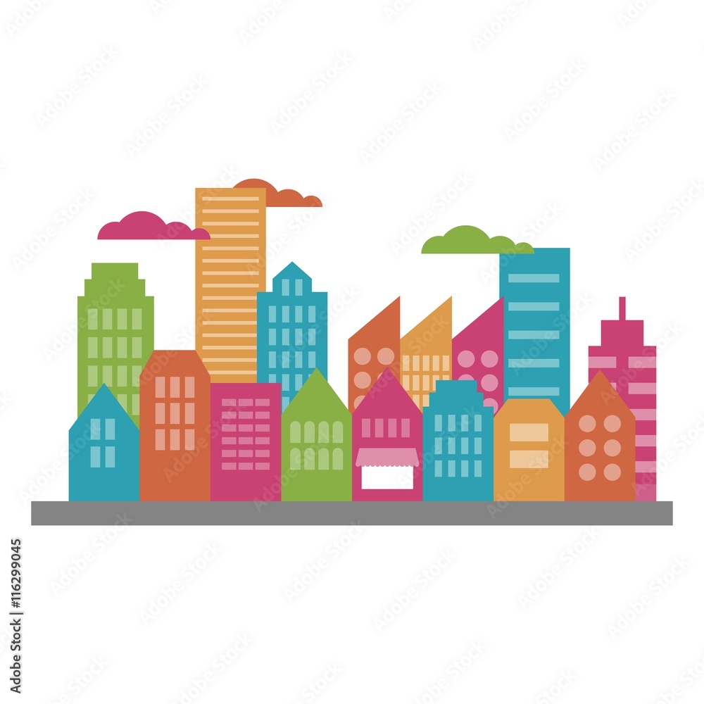 Obraz premium Colorful buildings