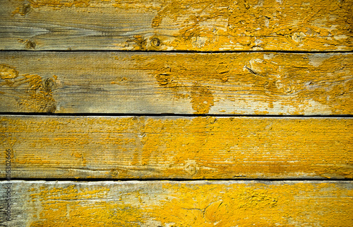 Wallpaper Mural Old yellow wood texture Torontodigital.ca