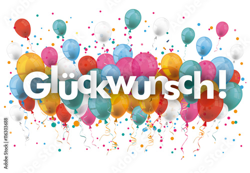 Glückwunsch Luftballons