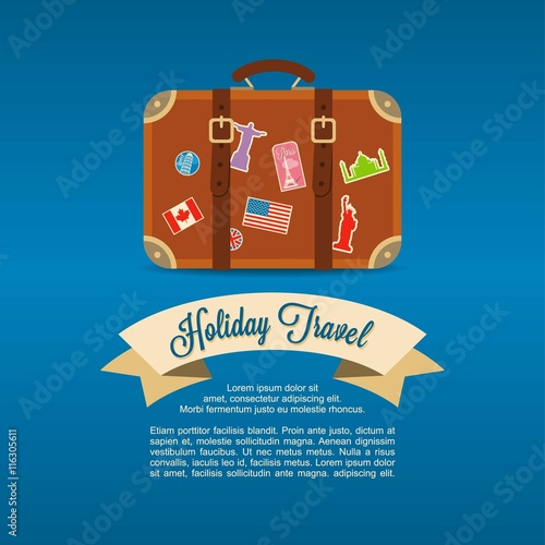 Travel valise background