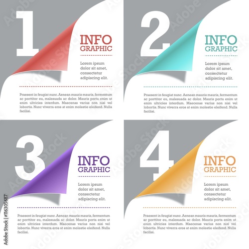 Curled pages templates