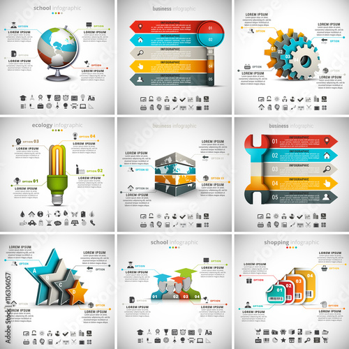 9 in 1  Infographics Bundle