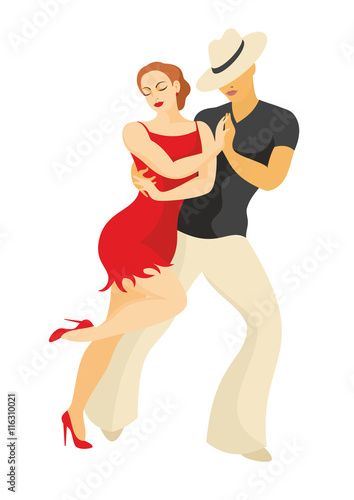 lady and gentleman dance Latin America salsa