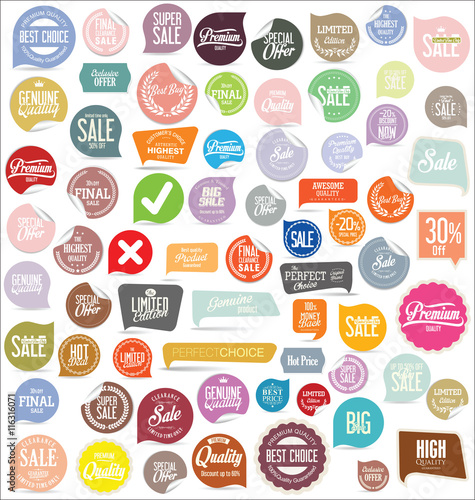 Modern badges and labels collection