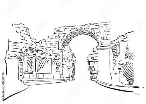 Side Turkey, Ancient Vespasian Gate