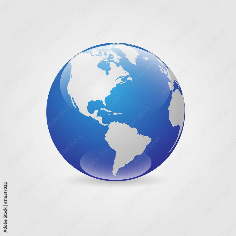 Fototapeta premium World map set. Vector illustration.