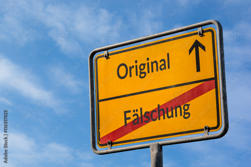 Schild 112 - Original