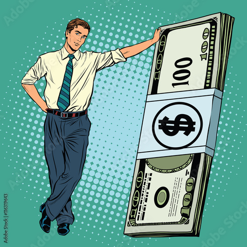 Business man with money