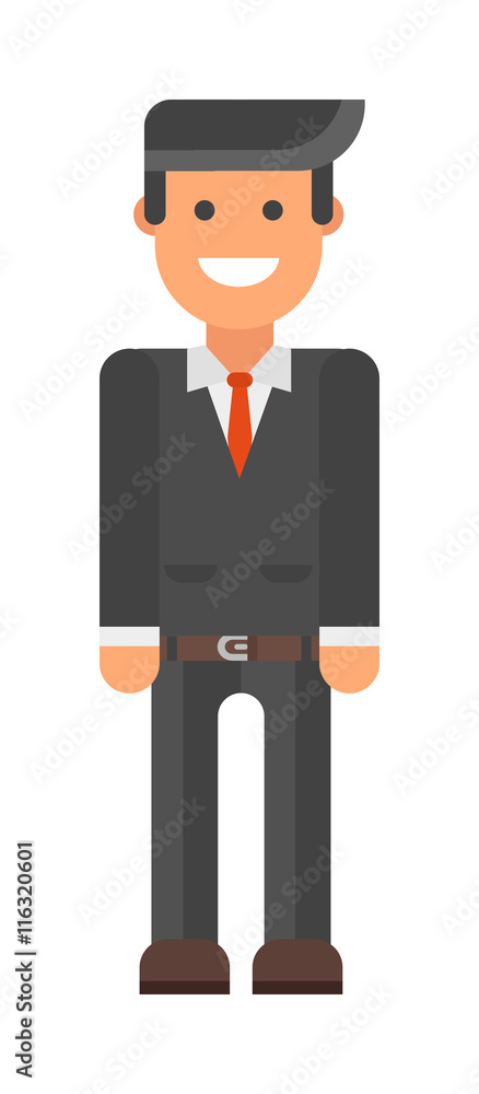 Business man icon abstract silhouette office people vector. Abstract silhouette business people icon and abstract business man person. Abstract businessman silhouette profile