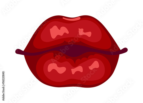 Female lips isolated on white sweet passion lust makeup mouth. Set woman lips romance cosmetic sensuality desire. Set of mouth smile woman red woman lips isolated shape romantic