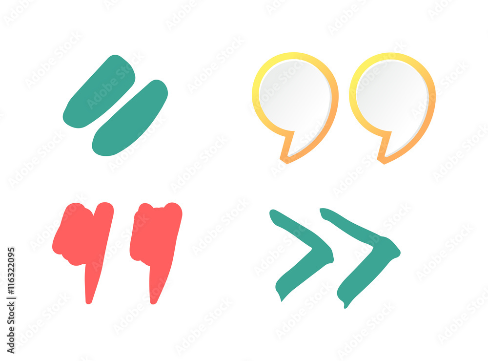 Quote sign icon text concept message bubble dialog symbol. Vector quotation mark symbol. Double quotes sign end of words. Circle buttons quote sign graphic talk double inverted label. Quote sign icon text concept message bubble dialog symbol. Vector quotation mark symbol. Double quotes sign end of words. Circle buttons quote sign graphic talk double inverted label.