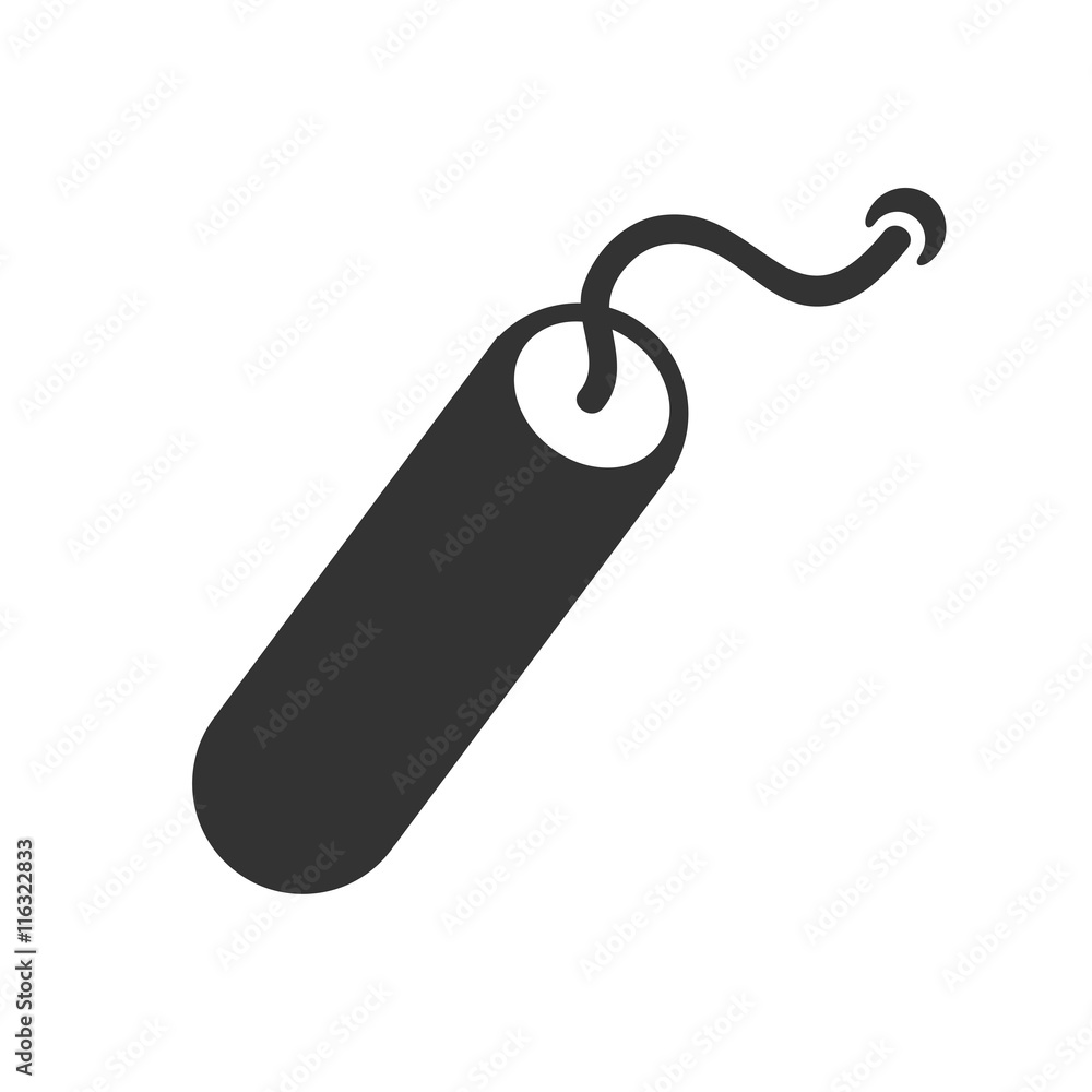 TNT dynamite bomb icon. Simple flat logo of dynamite isolated on white background. Vector illustration. TNT dynamite bomb icon. Simple flat logo of dynamite isolated on white background. Vector illustration.