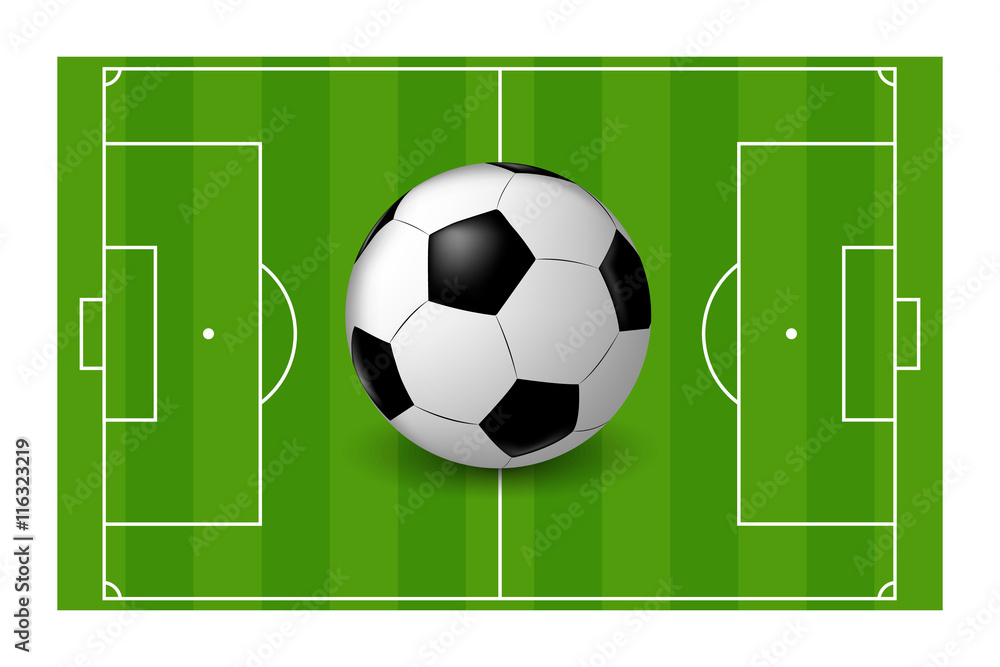 the ball on the field the ball on the field