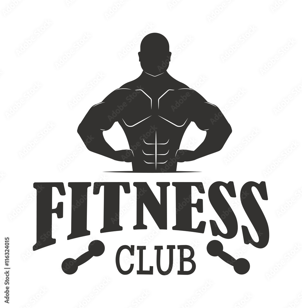 formato Muestra sector Gym fitness emblem, labels, badges, logo and designed element. Gym fitness  logo muscle body weight bodybuilding. Strong people club vector gym fitness  logo icon vector de Stock | Adobe Stock