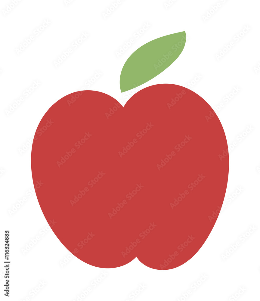 Fresh red apple icon organic food. Fresh sweet apple vegetarian organic fruit agriculture. Fresh red apple icon organic food. Fresh sweet apple vegetarian organic fruit agriculture.