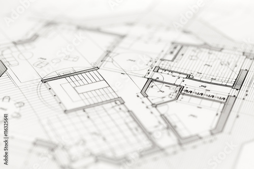 architecture blueprint - house plan © Uladzimir