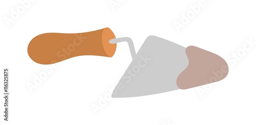 Putty knife worker equipment vector illustration isolated on white. Putty knife vector illustration cartoon style/ Workers tool