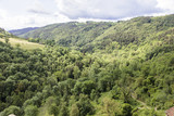 The mountains around the medeval town of Saint-André-de-Chalencon.