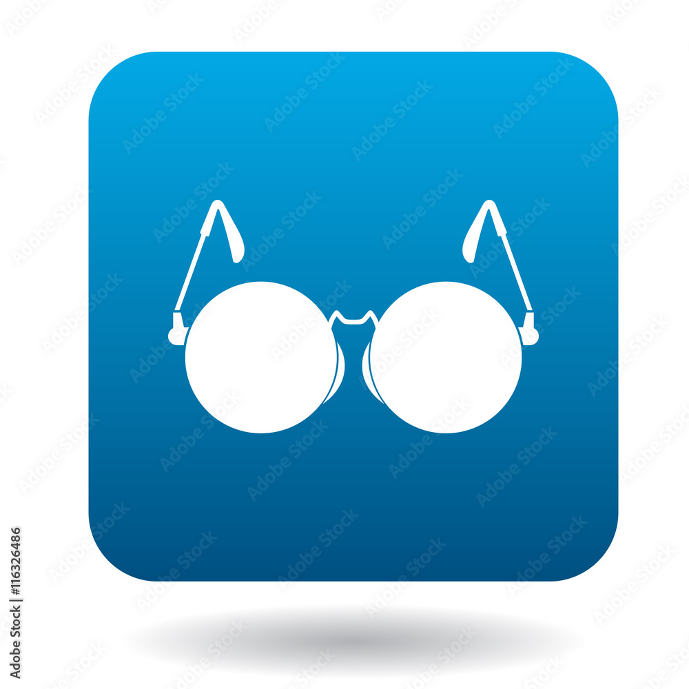 Glasses for blind icon in simple style on a white background Glasses for blind icon in simple style on a white background