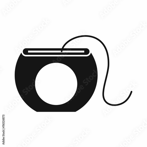 Dental floss icon in simple style isolated vector illustration