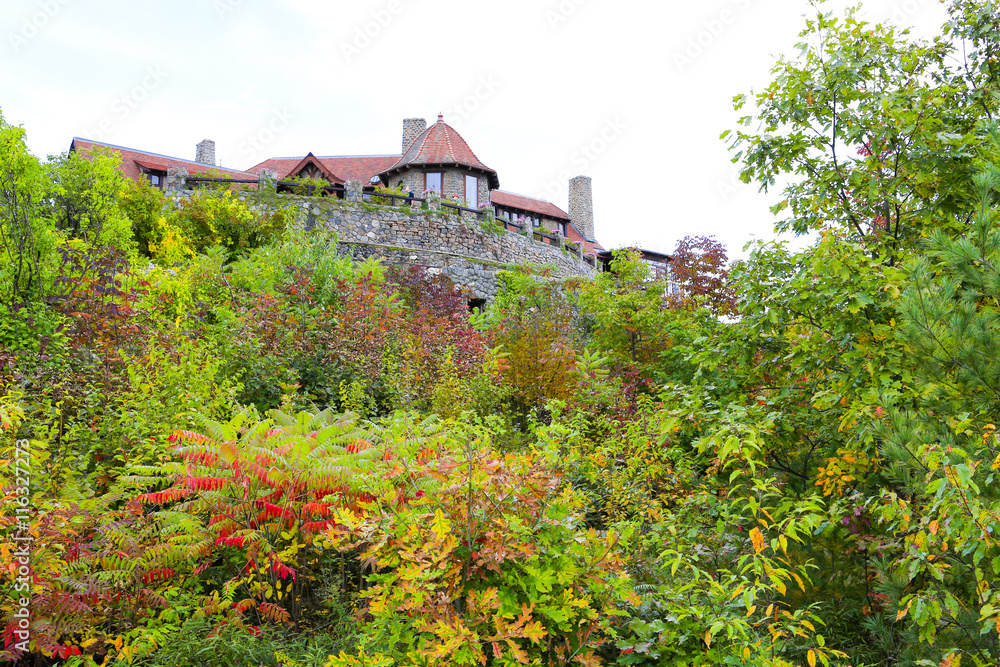 Moultonborough, NH, USA - November 2, 2012: Castle in the Clouds