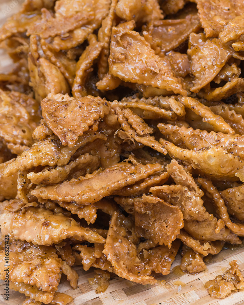 Thai Appetizer, Krob Kem or caramel crispy pastry Thai Appetizer, Krob Kem or caramel crispy pastry