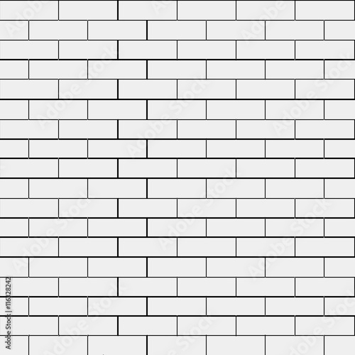 Geometric simple black and white minimalistic pattern  brick. Can be used as wallpaper  background or texture.