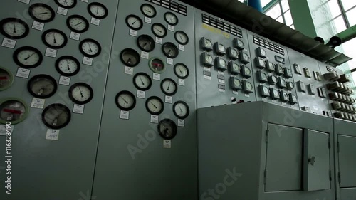 Nuclear power station. High-tech equipment. VVER monitoring and control system. photo