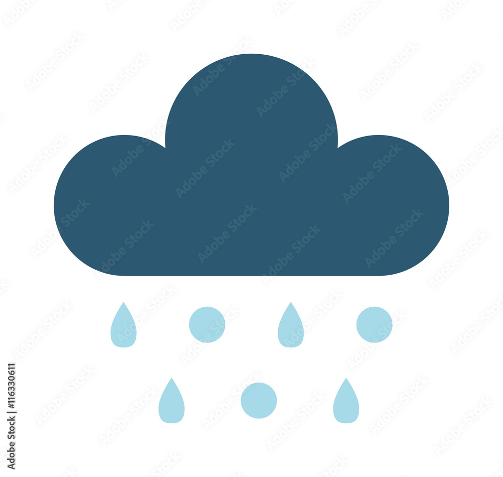 Vector illustration of cool single weather rain cloud icon. Rain cloud with raindrops in dark sky. Rain weather sky climate storm symbol cloud. Cold season water nature forecast element. Vector illustration of cool single weather rain cloud icon. Rain cloud with raindrops in dark sky. Rain weather sky climate storm symbol cloud. Cold season water nature forecast element.