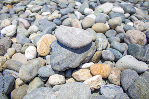 Sea pebble, sea stones background,beach rocks
