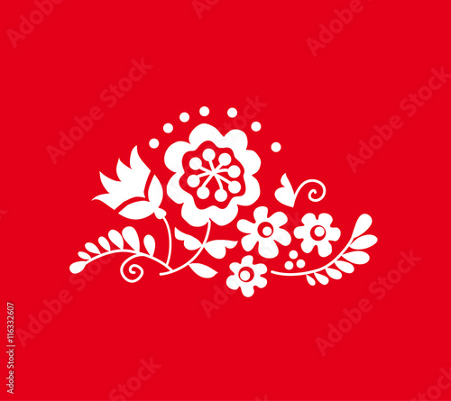 traditional european ukrainian ornament. rustic floral wedding c