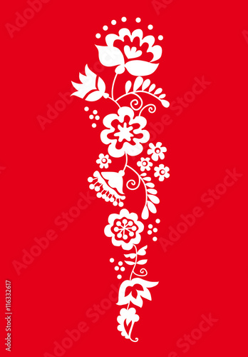 traditional european ukrainian ornament. rustic floral wedding c
