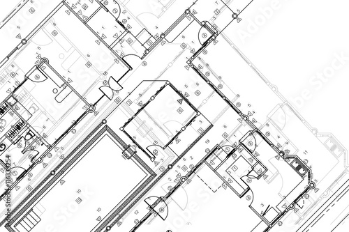 Architectural background, architectural plan, construction drawing
