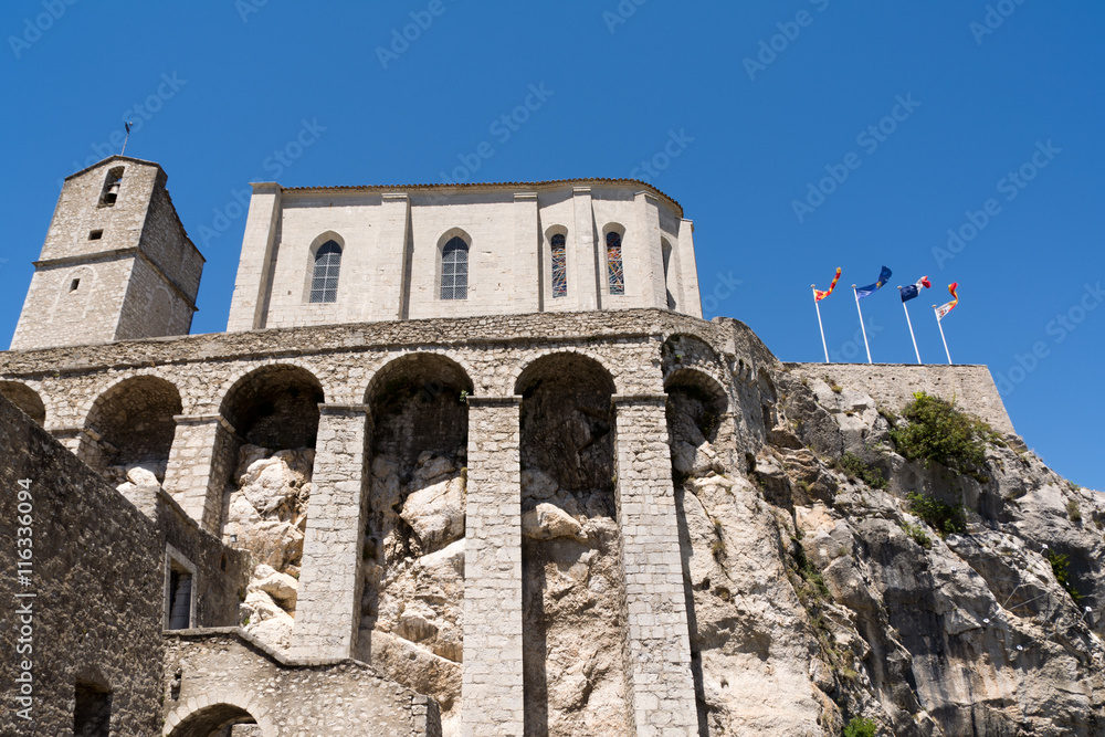 citadel in Sisteron  in the French Alps 