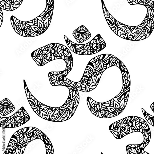 OM seamless pattern