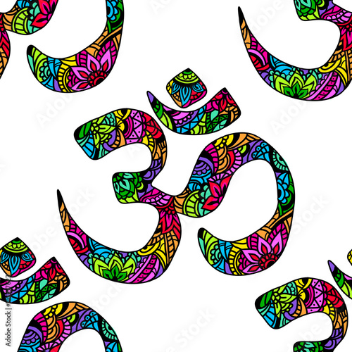 OM seamless pattern