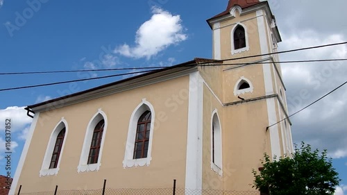 Classicistic evangelical church from 1820, in Kecovo, district Roznava, Slovakia
