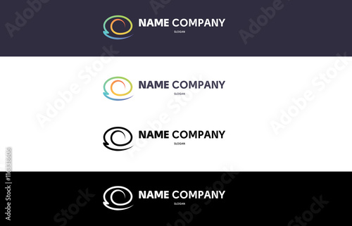 Pearl shell eyes colored flat logo