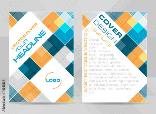Flyer design A4 size cover brochure template or corporate banner.