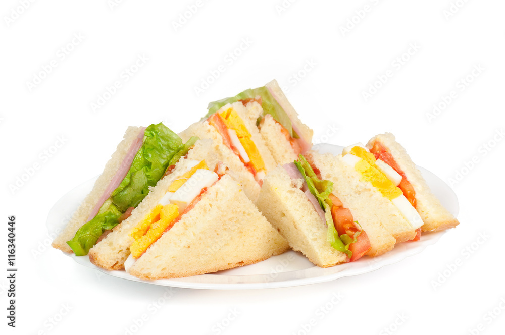 A selection of Sandwiches with various fillings