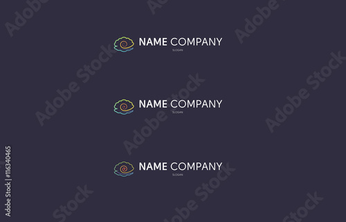 Pearl shell flat logo