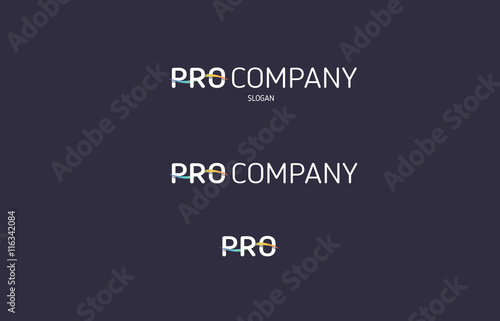 Pro line colored isometry flat logo