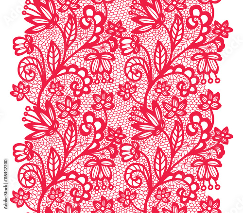 Lacy vintage trim.