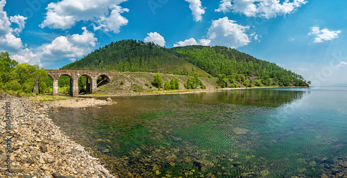Old bridge on the Circum-Baikal Railway