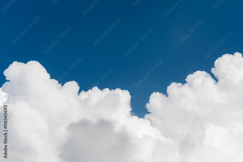 Closeup Cumulus clouds on blue sky Closeup Cumulus clouds on blue sky