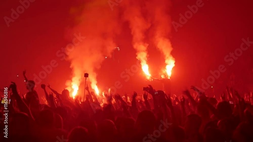 People Dancing at the Concert
