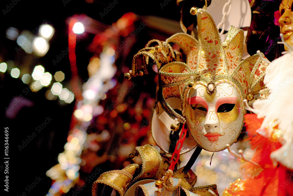 Naklejka premium carnival masks for traditional Venetian carnival fest