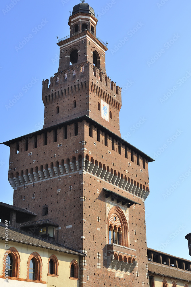 Milano Castello Sforzesco Torre del Filarete