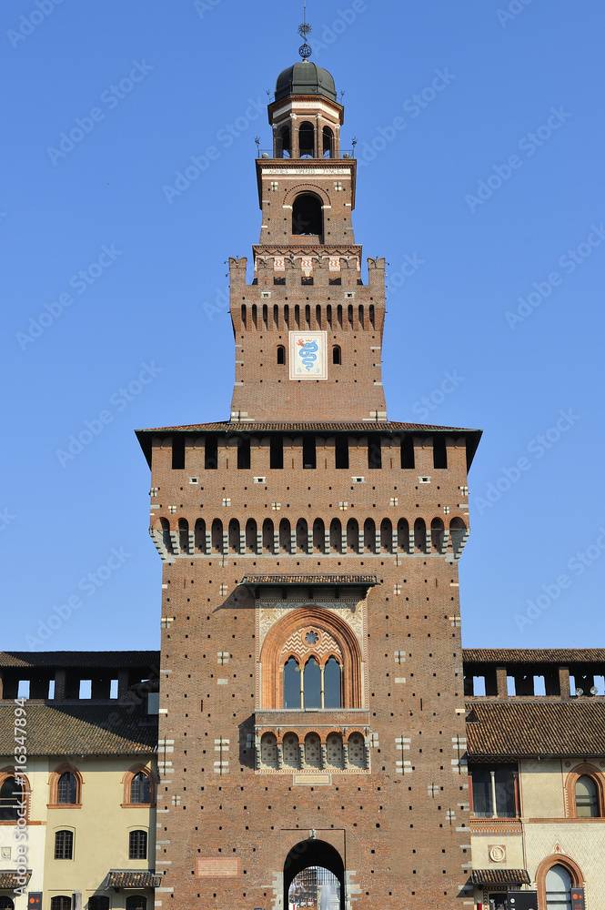 Milano Castello Sforzesco Torre del Filarete